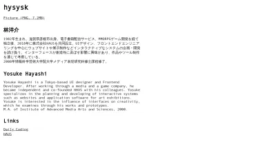 Screenshot preview of hysysk.org