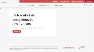 Screenshot preview of barreau.qc.ca