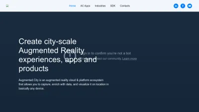 Screenshot preview of augmented.city