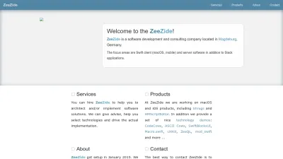 Screenshot preview of zeezide.com