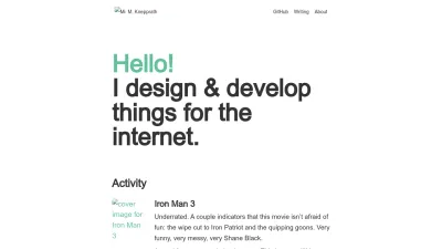 Screenshot preview of mknepprath.com