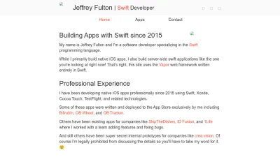 Screenshot preview of jeffreyfulton.ca