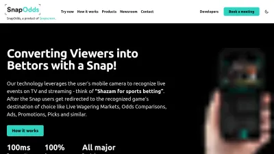 Screenshot preview of snapodds.com
