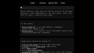 Screenshot preview of npisanti.com