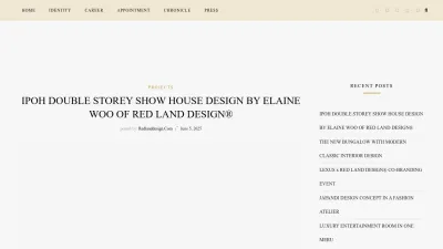 Screenshot preview of redlanddesign.com