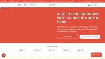 Screenshot preview of pupford.com