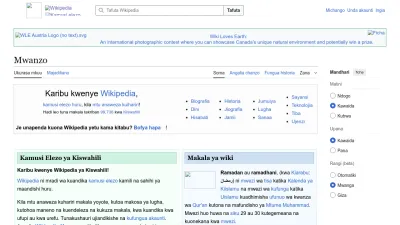Screenshot preview of sw.wikipedia.org