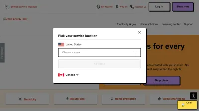 Screenshot preview of directenergy.com