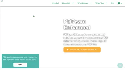 Screenshot preview of pdfsam.org