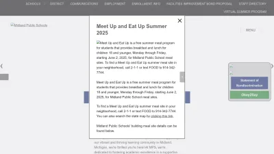 Screenshot preview of midlandps.org
