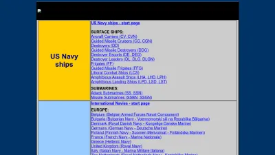 Screenshot preview of seaforces.org