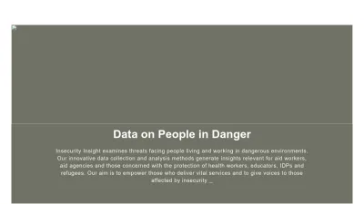 Screenshot preview of insecurityinsight.org