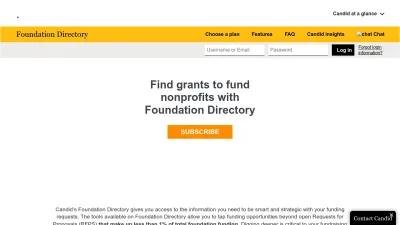 Screenshot preview of fconline.foundationcenter.org