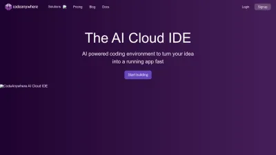 Screenshot preview of codeanywhere.com