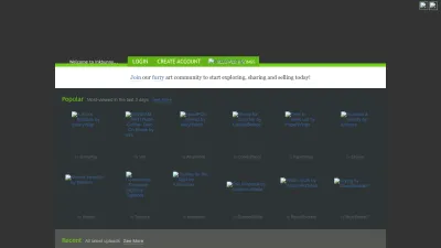 Screenshot preview of inkbunny.net