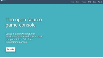 Screenshot preview of lakka.tv