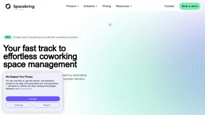 Screenshot preview of spacebring.com