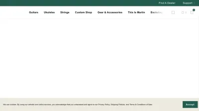 Screenshot preview of martinguitar.com