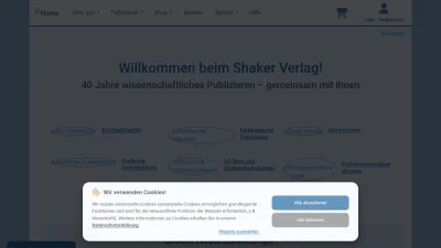 Screenshot preview of shaker.de