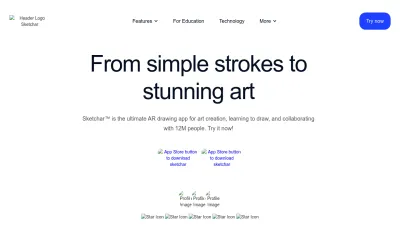 Screenshot preview of sketchar.io