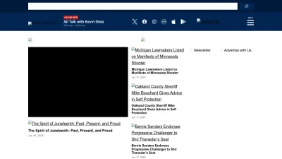 Screenshot preview of wjr.com