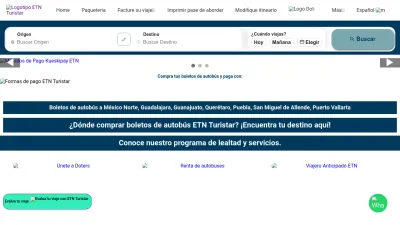Screenshot preview of etn.com.mx