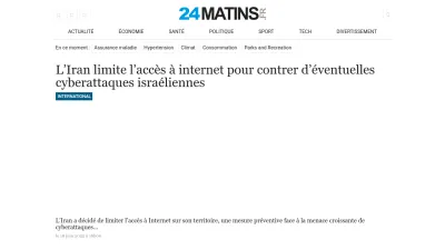 Screenshot preview of 24matins.fr