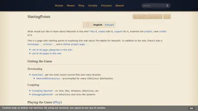 Screenshot preview of wiki.wesnoth.org