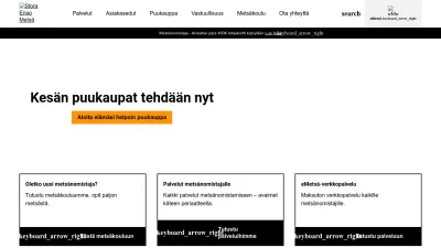Screenshot preview of storaensometsa.fi