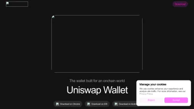 Screenshot preview of wallet.uniswap.org