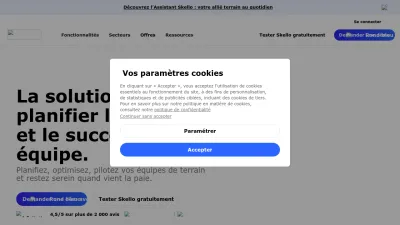 Screenshot preview of skello.io