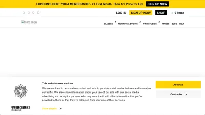Screenshot preview of moreyoga.co.uk