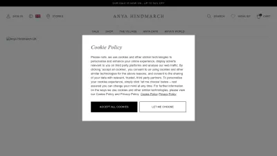 Screenshot preview of anyahindmarch.com