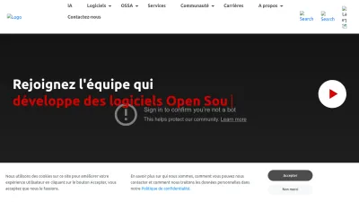 Screenshot preview of linagora.com