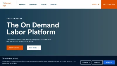 Screenshot preview of gigsmart.com