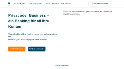 Screenshot preview of starmoney.de