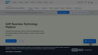 Screenshot preview of cloudplatform.sap.com