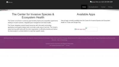Screenshot preview of apps.bugwood.org