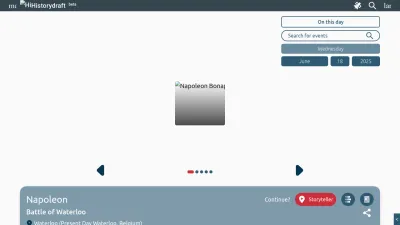 Screenshot preview of historydraft.com