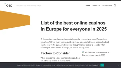 Screenshot preview of copyright4creativity.eu