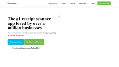Screenshot preview of shoeboxed.com