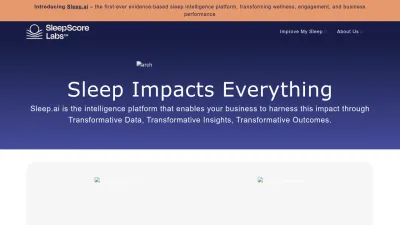 Screenshot preview of sleepscore.com