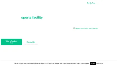 Screenshot preview of ezfacility.com