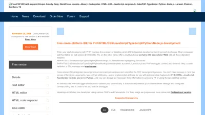 Screenshot preview of codelobster.com