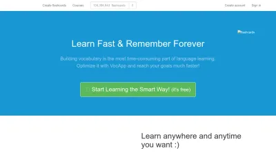Screenshot preview of vocapp.com