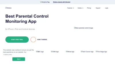 Screenshot preview of kidslox.com