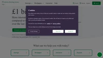 Screenshot preview of ybs.co.uk