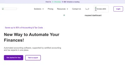 Screenshot preview of mazeed.com