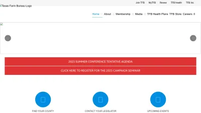 Screenshot preview of texasfarmbureau.org