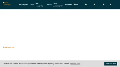 Screenshot preview of gatescambridge.org